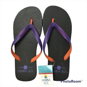 Men’s Samba Sol Flip flops size 11.5 EUR 45/6 beach low Rubber slippers Summer